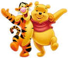 Transparent Winnie the Pooh and Tigger PNG Clipart