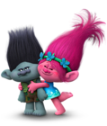 Trolls Branch and Poppy Transparent PNG Image