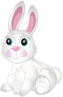 White Bunny Transparent Clip Art Image