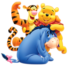 Winnie the Pooh Eeyore and Tiger Transparent PNG Clip Art Image