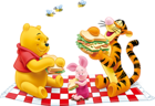 Winnie the Pooh and Tiger PNG Free Clipart