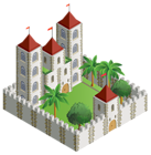 3D Castle Castle PNG Clipart Image