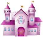 Pink Castle PNG Clip Art Image