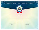 Blue Certificate Template Clip Art