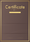 Certificate Template Brown PNG Clip Art Image