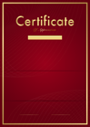 Certificate Template Red PNG Clip Art Image