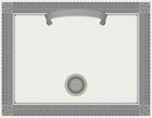 Grey Certificate Template PNG Image