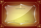 Red Certificate Template PNG Image