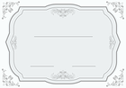 White and Grey Certificate Template PNG Image