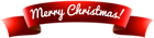 Banner Merry Christmas PNG Clip Art Image