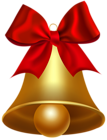 Bell Christmas Decoration Gold PNG Clipart