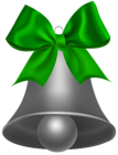 Bell Christmas Decoration Silver PNG Clipart