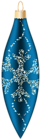 Blue Christmas Ornament Clip Art Image