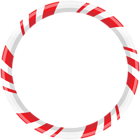 Candy Cane Round Border PNG Clipart