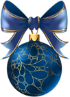 Christmas Ball Blue Transparent PNG Image