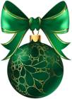Christmas Ball Green Transparent PNG Image