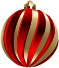 Christmas Ball Red PNG Transparent Clipart