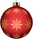 Christmas Ball Red Transparent PNG Clip Art