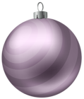 Christmas Ball Soft Purple PNG Clipart Image