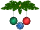 Christmas Balls Decor PNG Clip Art Image