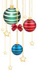 Christmas Balls Decor Transparent PNG Image