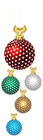 Christmas Balls Decoration PNG Clip Art Image
