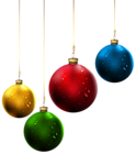 Christmas Balls PNG Clip-Art Image