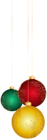 Christmas Balls PNG Clip Art Image