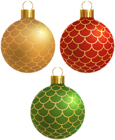 Christmas Balls PNG Decorative Clipart