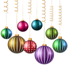 Christmas Balls PNG Transparent Image