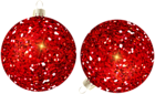 Christmas Balls Red PNG Clip Art Image