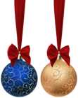 Christmas Balls Set PNG Clip Art Image
