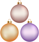 Christmas Balls Set PNG Clipart