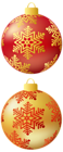 Christmas Balls Set PNG Clipart Image