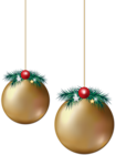 Christmas Balls Transparent Clip Art PNG Image