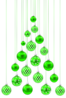 Christmas Balls Tree Transparent PNG Clip Art Image