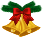 Christmas Bells Decorative Clip Art Image
