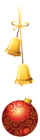 Christmas Bells and Ball PNG Picture