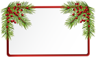 Christmas Blank PNG Clip Art Image