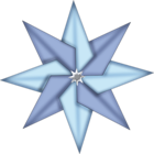 Christmas Blue Star Ornament PNG Clipart
