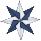 Christmas Blue Star Ornament PNG Picture