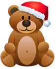 Christmas Brown Bear PNG Clipart