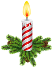 Christmas Candles Transparent PNG Clip Art