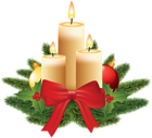 Christmas Candles Transparent PNG Image