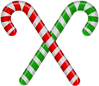 Christmas Candy Canes Green Red Clipart