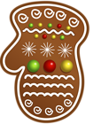 Christmas Cookie Glove PNG Clipart Image