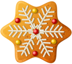 Christmas Cookie Snowflake PNG Clipart Image