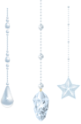 Christmas Crystal Ornaments Transparent PNG Image
