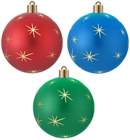 Christmas Deco Balls Set Clip Art Image