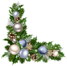 Christmas Deco Corner with Decorations PNG Picture